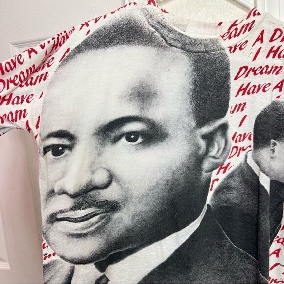 Vintage 1990 Martin Luther King "I Have A Dream" Tee Cotton Single Stitch XL - Picture 4 of 15